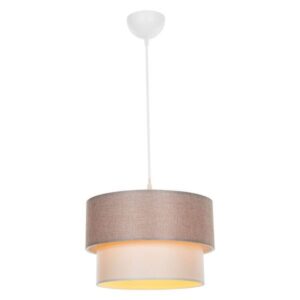 Pakoworld Φωτιστικό Οροφής Μονόφωτο PWL-1194 1xΕ27 Φ30x19cm Μπεζ 147-000116 - Image 3