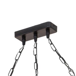 Pakoworld Φωτιστικό Οροφής Τρίφωτο PWL-1027 3xΕ27 48.5x10x47cm Φυσικό-Μαύρο 147-000211 - Image 4