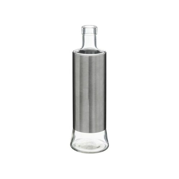 5five Μπουκάλι - Δοχείο Λαδιού Με Ροή 500ml Φ7.3xΥ30cm Inox-Γυαλί 181822 - Image 3