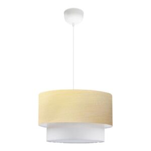 Pakoworld Φωτιστικό Οροφής Μονόφωτο PWL-1087 1xΕ27 Φ30x20cm Μπεζ-Χρυσαφί-Εκρού 202-000057