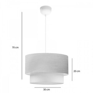 Pakoworld Φωτιστικό Οροφής Μονόφωτο PWL-1087 1xΕ27 Φ30x20cm Μπεζ-Χρυσαφί-Εκρού 202-000057 - Image 2