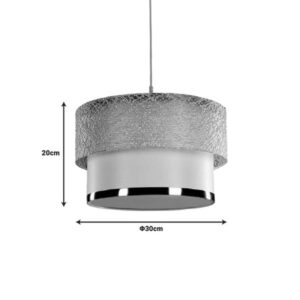 Pakoworld Φωτιστικό Οροφής Μονόφωτο PWL-1090 1xΕ27 Φ30x20cm Λευκό-Χρυσαφί 202-000157 - Image 2