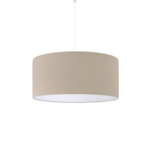 Pakoworld Φωτιστικό Οροφής Μονόφωτο PWL-1091 1xΕ27 Φ38x21cm Μπεζ 202-000166