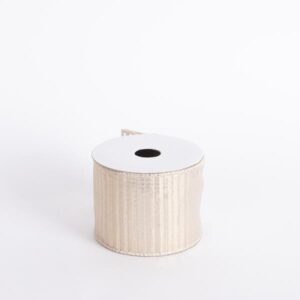 Eurolamp Κορδέλα 5m Μήκος - 6.3cm Πλάτος Σαμπανί Μεταλλικό 600-46414 - Image 2