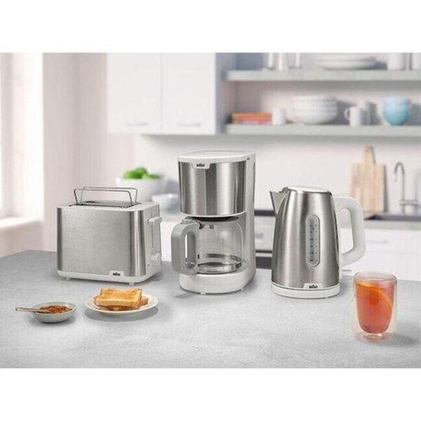 Braun Φρυγανιέρα 2 Θέσεων 900W Inox-Λευκό HT1510WH - Image 4