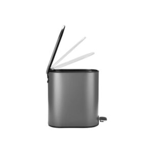 Estia Χαρτοδοχείο - Κάδος Μπάνιου Soft Close Slim Oval 5lt Ματ Γκρι 02-21931 - Image 4