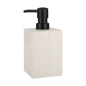 Estia Αντλία Σαπουνιού Tiles Κεραμική 450ml 7.5x15cm Λευκή 02-27728