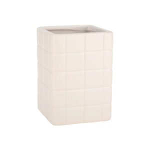 Estia Ποτηράκι Μπάνιου Tiles Κεραμικό 7.5x11cm Λευκό 02-27735
