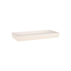 Estia Δίσκος Οργάνωσης Μπάνιου Κεραμικό Tiles 20x10x2cm Λευκό 02-27742