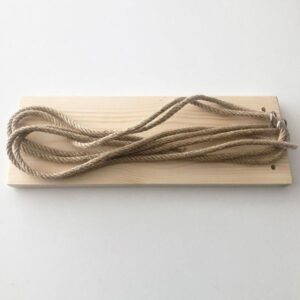 Pakoworld Ραφιέρα Τοίχου Malbo Σχοινί - Ξύλο 39x12x43εκ Φυσικό Μπεζ 120-000181 - Image 4