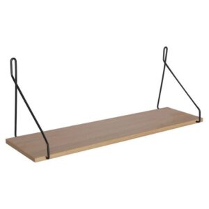 Pakoworld Ραφιέρα Τοίχου Tars 72x20x27εκ Sonoma-Μαύρο 225-000035 - Image 2