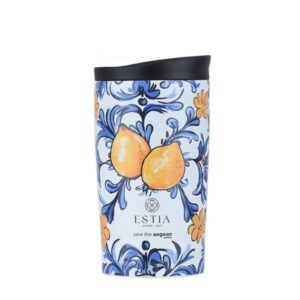 Estia Θερμός - Ποτήρι Για Καφέ Travel Mug Save The Aegean 350ml Amalfi Coast 01-31909