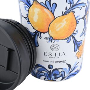 Estia Θερμός - Ποτήρι Για Καφέ Travel Mug Save The Aegean 350ml Amalfi Coast 01-31909 - Image 2