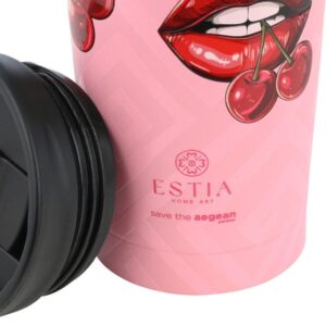 Estia Θερμός - Ποτήρι Για Καφέ Travel Mug Save The Aegean 350ml Blush Pop 01-31923 - Image 3