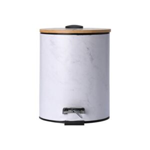 Estia Χαρτοδοχείο - Κάδος Μπάνιου Marble Soft Close 5lt Λευκό 02-22020