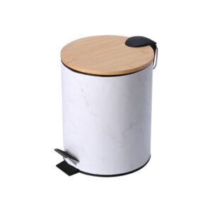Estia Χαρτοδοχείο - Κάδος Μπάνιου Marble Soft Close 5lt Λευκό 02-22020 - Image 2