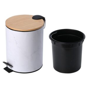 Estia Χαρτοδοχείο - Κάδος Μπάνιου Marble Soft Close 5lt Λευκό 02-22020 - Image 5