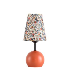 Arlight Φωτιστικό Επιτραπέζιο - Πορτατίφ 1ΧΕ27 Φ15xY34cm TLC 6032 Κεραμιδί-Εμπριμέ Λουλούδια 0224127