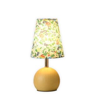 Arlight Φωτιστικό Επιτραπέζιο - Πορτατίφ 1ΧΕ27 Φ15xY34cm TLC 6035 Όψη Ξύλου-Εμπριμέ Λουλούδια 0224130 - Image 2