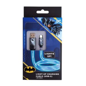 Lazerbuilt Φωτιζόμενο USB-A Σε Type-C 2.4Α 1.2m Batman CBBM-ACLI-BATMAN
