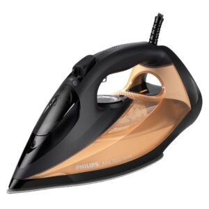 Philips Σίδερο Ατμού 2800W Azur 7000 Με Αντικολλητική Πλάκα 50-250gr/min Ατμός Χρυσαφί-Μαύρο DST7040/80