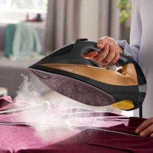 Philips Σίδερο Ατμού 2800W Azur 7000 Με Αντικολλητική Πλάκα 50-250gr/min Ατμός Χρυσαφί-Μαύρο DST7040/80 - Image 4