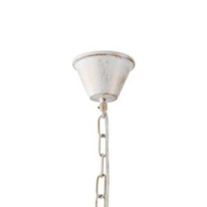 Arte Illumina Φωτιστικό Κρεμαστό Εξάφωτο 6xE27 Φ64x42cm Duke Λευκό-Χρυσαφί 144-47015 - Image 6