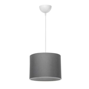 Pakoworld Φωτιστικό Οροφής PWL-1115 1xΕ27 Φ22x16.5cm Γκρι-Λευκό 147-000059