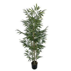 Inart Διακοσμητικό Φυτό Bamboo Σε Γλάστρα PP Υ150cm Πράσινο 316-000030