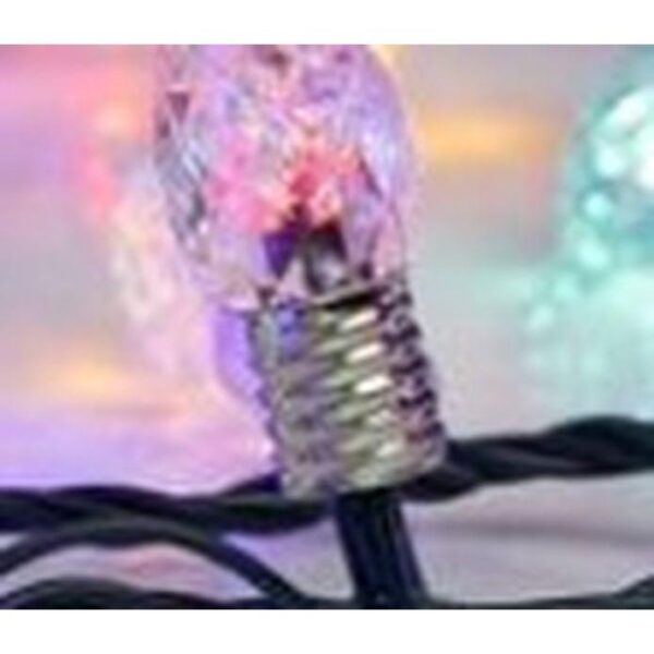 Eurolamp Σειρά Με 20 LED Πολύχρωμες Vintage Μπαλίτσες Και Χρονοδιακόπτη 1.9m Μπαταρίας Πράσινο Καλώδιο 600-03346 - Image 2