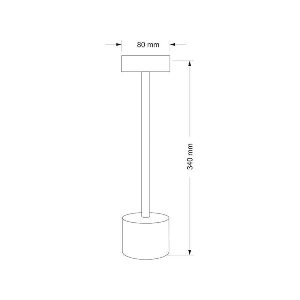 Adeleq Πορτατίφ Επαναφορτιζόμενο LED 3W CCT Dimmable Λευκό 5-0030 - Image 2