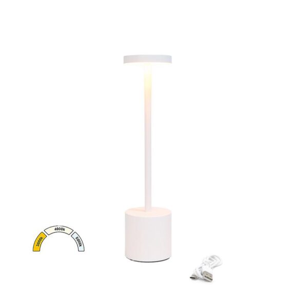 Adeleq LED ΠΟΡΤΑΤΙΦ ΕΠΑΝΑΦΟΡΤΙΖΟΜΕΝΟ 3W CCT DIMMABLE ΛΕΥΚΟ 5-0030