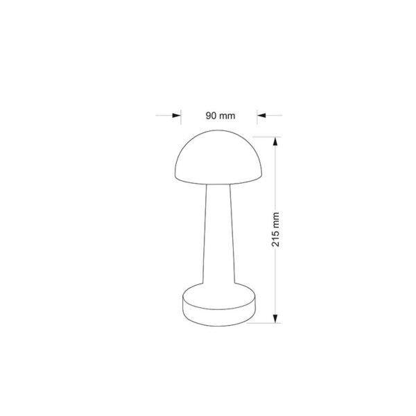 Adeleq LED ΠΟΡΤΑΤΙΦ CCT ΕΠΑΝΑΦΟΡΤΙΖΟΜΕΝΟ 3W ΜΙΝΙ DIMMABLE ΜΑΝΙΤΑΡΙ ΧΡΥΣΟ 5-0839