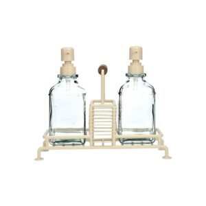 Estia Δοχεία Υγρού Πιάτων Allure 2x300ml Με Μεταλλική Βάση Και Θήκη Για Σφουγγάρι Ivory 01-26226 - Image 4