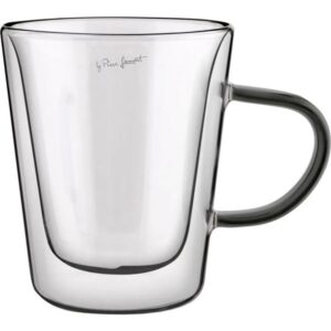 Lamart Φλιτζάνια Τσαγιού Σετ 2 Τμχ VASO Γυάλινα Διπλού Τοιχώματος 350ml Μαύρο Φιμέ LT9121 - Image 2