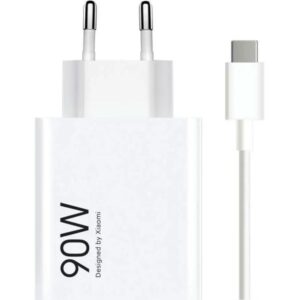 Xiaomi Φορτιστής Ταξιδίου 90W Hyper Charge Με USB-A Και Καλώδιο Λευκό BHR07ZBEU