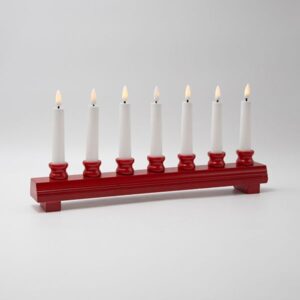 Eurolamp Κηροπήγιο Αψίδα Με 7 Κεράκια LED 39x5.5x18cm Με Timer Μπαταρίας 600-48157 - Image 3