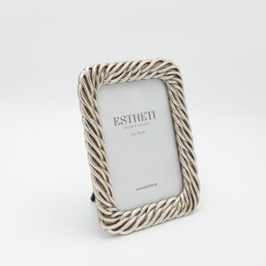 Estheti Κορνίζα 15x20cm Πολυρητίνης 19.5x1.5x24.5cm Αντικέ Χρυσό-Ασημί 815-00116