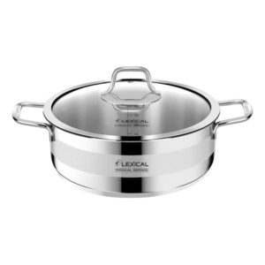 Lexical Κατσαρόλα Ανοξείδωτη Φ28cm 5lt Με Γυάλινο Καπάκι Primal Series SLC-80602-28S