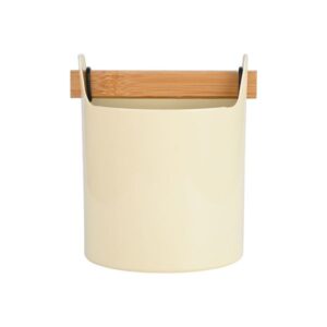 Estia Κουταλοθήκη Allure Μεταλλικό-Ξύλο Φ12xY15cm Ivory 01-24796