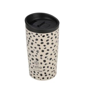 Estia Θερμός - Ποτήρι Για Καφέ Travel Mug Save The Aegean 350ml Leopard Taupe 01-25663