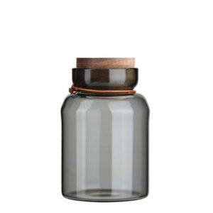 Estia Δοχείο Αποθήκευσης Allure Γυάλινο 750ml Φ10x15.7cm Με Ξύλινο Καπάκι 01-35020 - Image 2