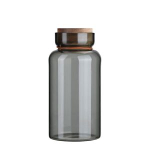 Estia Δοχείο Αποθήκευσης Allure Γυάλινο 1100ml Φ10x20.8cm Με Ξύλινο Καπάκι 01-35037 - Image 3