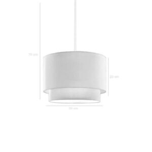 Pakoworld Φωτιστικό Οροφής Μονόφωτο Fersa 1xΕ27 Φ30x20cm Κρεμ 202-000151 - Image 2
