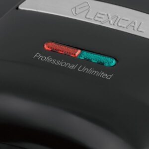 Lexical Ηλεκτρική Βαφλιέρα 750W Μαύρη LSM-2405 - Image 3