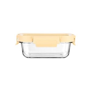 Estia Φαγητοδοχείο Από Βοριοπυριτικό Γυαλί Click And Seal 370ml 16.3x12.3x6.2cm Με Πλαστικό Καπάκι Ivory 01-26448 - Image 2