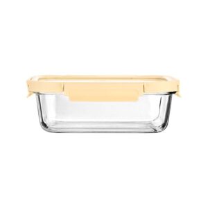 Estia Φαγητοδοχείο Από Βοριοπυριτικό Γυαλί Click And Seal 640ml 18.9x14.5x6.7cm Με Πλαστικό Καπάκι Ivory 01-26455 - Image 2