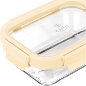 Estia Φαγητοδοχείο Από Βοριοπυριτικό Γυαλί Click And Seal 640ml 18.9x14.5x6.7cm Με Πλαστικό Καπάκι Ivory 01-26455 - Image 3