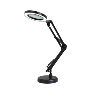 Arlight Φωτιστικό Επιτραπέζιο - Πορτατίφ LED 5W CCT Dimmer Με Μεγενθυτικό Φακό TLC 018 Μαύρο 0154123