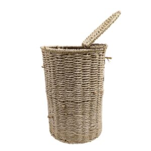 Estia Χαρτοδοχείο – Κάδος Γραφείου Botanica Φ22x31cm Mπεζ Φυσικό 02-37949